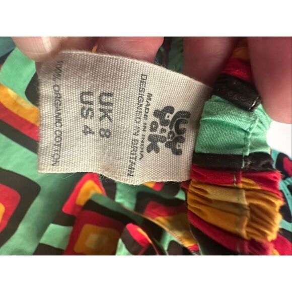 Lucy & Yak Women's Multicolor Presley Organic Cotton Sleeveless Jumpsuit Size 4 - Picture 9 of 9